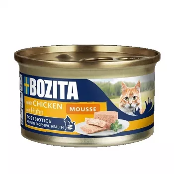 Šlapias kačių ėdalas BOZITA Mousse Chicken 85 g – suaugusioms katėms, be glitimo