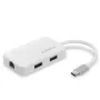 Edimax EU-4308 USB-C šakotuvas, 3x USB 3.0 + Gigabit Ethernet