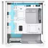 Montech AIR 100 ARGB Micro-ATX korpusas su keturiai ARGB ventiliatoriais, itin minimalistinis dizainas, smulkus tinklelio priekis, didelis oro srautas, unikalus šoninis skydelis