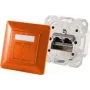 ShiverPeaks BS74280-O Kištukinis lizdas RJ-45, 6a kategorija, metalinis oranžinis