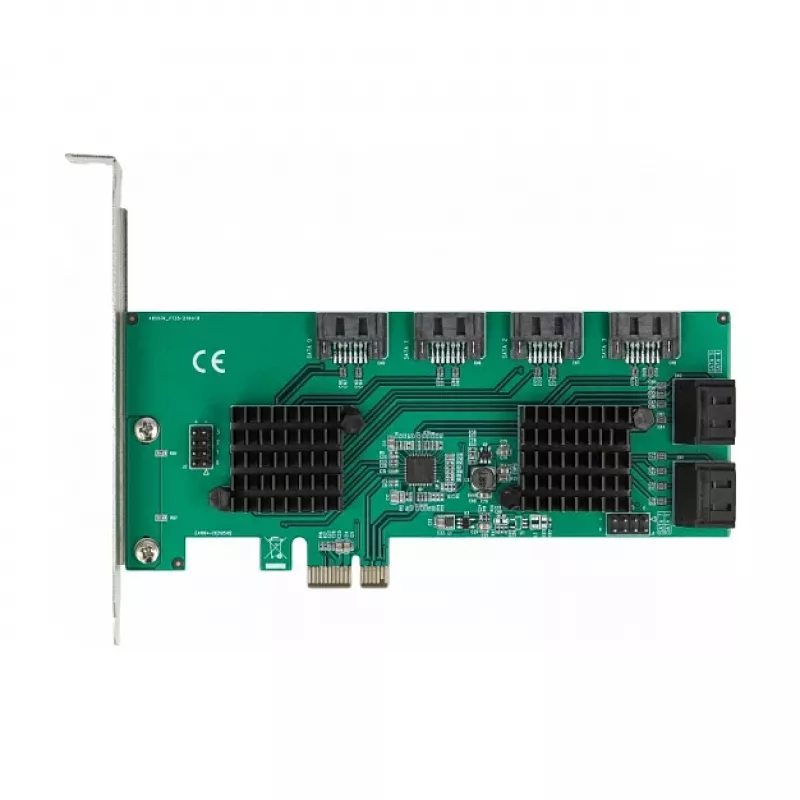 DeLOCK 8 prievadų SATA PCI Express x1 kortelė, Low Profile formos faktorius