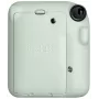 Momentinė kamera Fujifilm Instax Mini 12 Žalia – nuotrauka 86x54 mm, juosta 62x46 mm, 60 mm ekv. židinio nuotolis