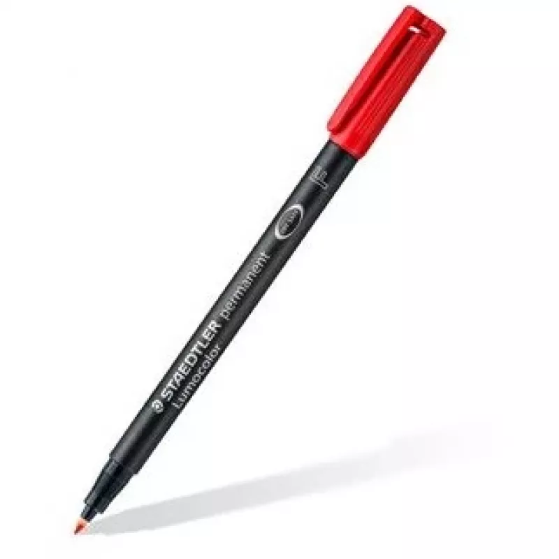Permanentinis markeris plonu antgaliu Staedtler Lumocolor 318 WP4, 4 vnt.