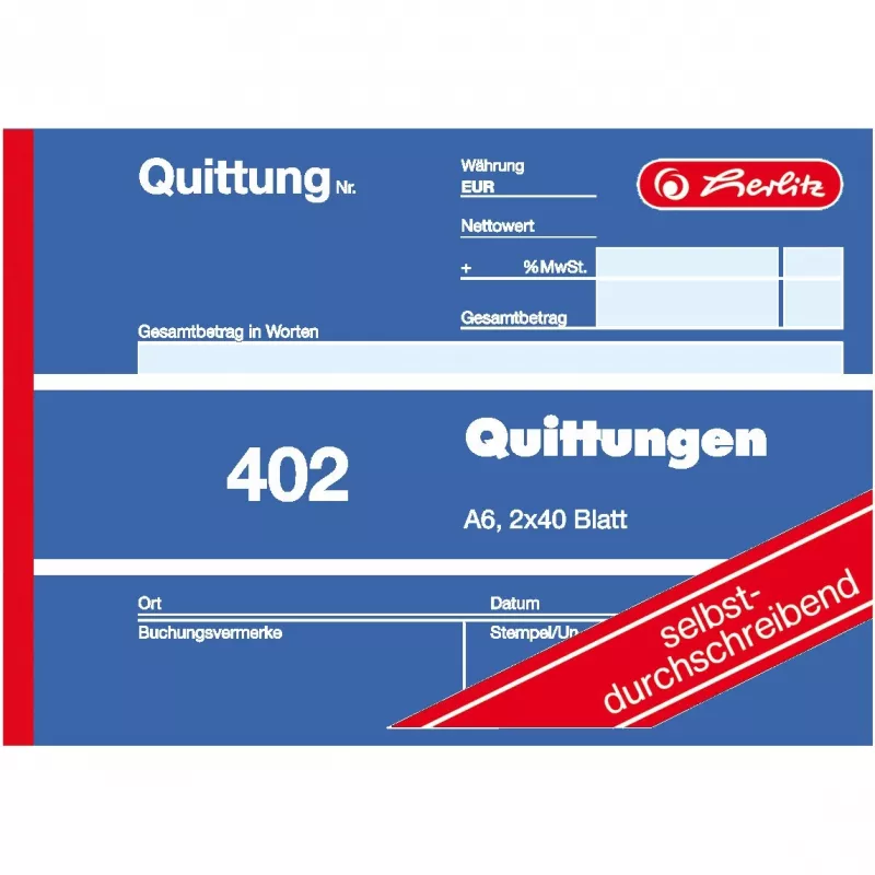 Verslo forma Herlitz 886622 – 80 baltų A6 lapų