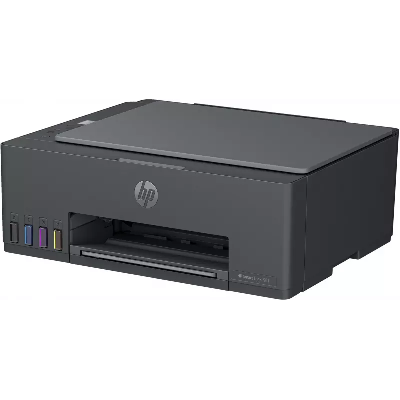 HP Smart Tank 581 Daugiafunkcinis Spausdintuvas Terminis Rašalinis Spalvotas – A4, Wi‑Fi, Dvipusis (rankinis), 4 kasetės, 4800x1200 DPI
