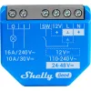 Išmanusis jungiklis Shelly 1 Gen4, belaidis, 240 V AC, Bluetooth 5.0/Wi‑Fi/ZigBee, plastikinis korpusas, 42×16×37 mm, 2 vnt. pakuotė