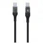 Fiksuotas laidas USB-C / USB-C su vaizdo perdavimu, PD palaikymu, 2m, USB 2.0, 100W | FIXDD-CC2-BK