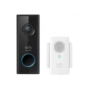 Eufy Security vaizdo durų skambutis E8220311, juodas