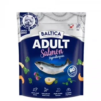 BALTICA Excellent Hipoalerginis Suaugusiems Mažų veislių šunims su lašiša - sausas šunų maistas - 1kg