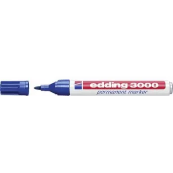 Permanentinis markeris Edding 3000 Mėlynas 10 vnt.