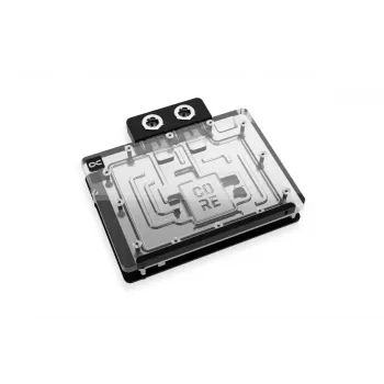 Alphacool 10265 galinė plokštė, akrilas, aliuminis, chromas, varis, nailonas, juoda, 161 mm