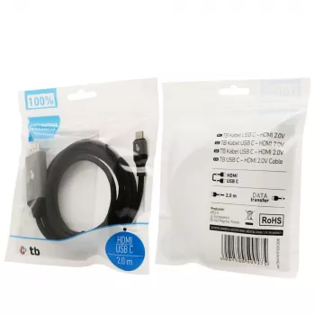 TB laidas HDMI 2.0V - USB 3.1 Type C (AKTBXVH1P20C20B)