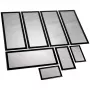 Demciflex dulkių filtrų rinkinys, skirtas Lian Li PC-O11 Air - juodas/juodas
