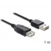 USB laidas DeLOCK EASY-USB 2.0-A 1m juodas
