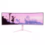 Išlenktas monitorius Arozzi Nova 49 inch (124,5 cm) Dual QHD 5120×1440 LED VA 32:9 4 ms Rožinis