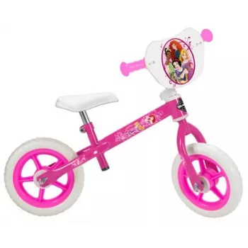 Dviračio pusiausvyros treniruoklis HUFFY Princess 10 colių vaikams, be pedalų, lengvas rėmas, putplasčio padangos
