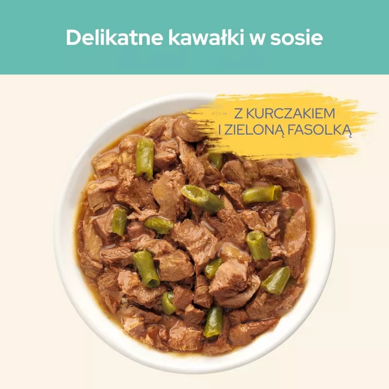 CAT CHOW Hairball Control vištienos ir pupelių padaže 85 g