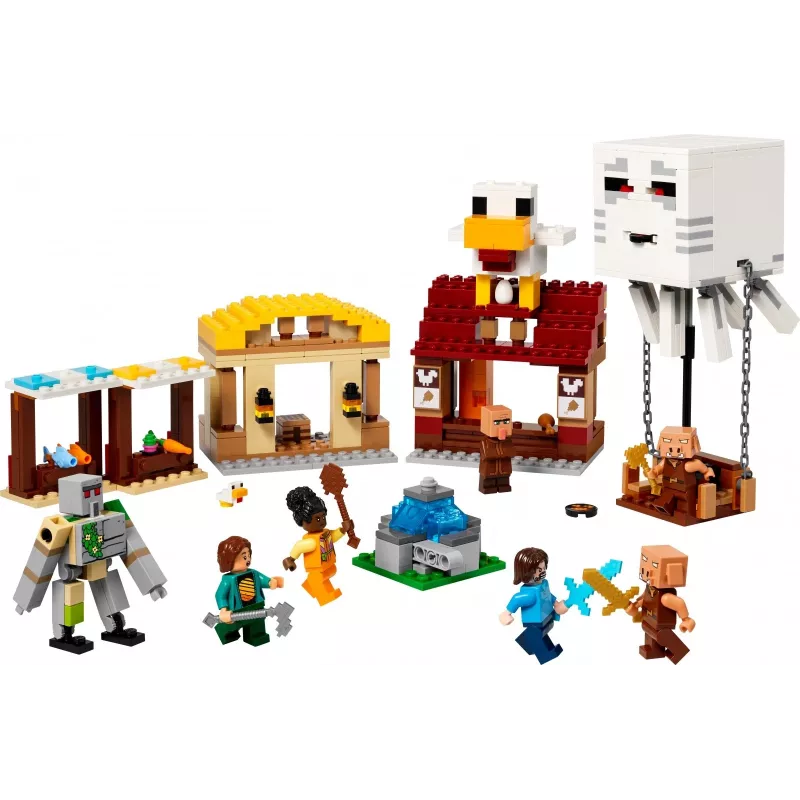 LEGO MINECRAFT 21273 Ghast balionų kaimo ataka