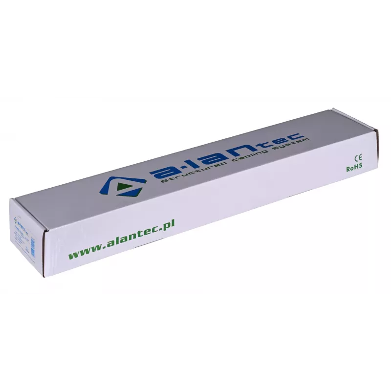 Alantec 19 colių 1U maitinimo juosta, 8x CEE 7/5, jungiklis, 1,8 m (PZ081U)