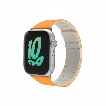 Apynasris GUAN Premium Pro, skirtas Apple Watch 44/45/42/49/46 mm – oranžinis/baltas