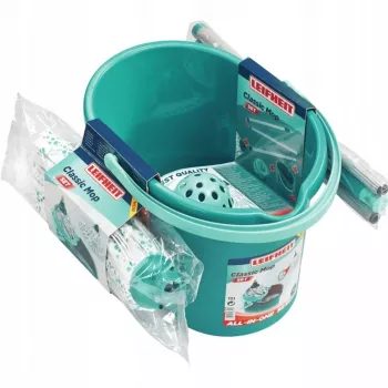Valymo rinkinys grindims Leifheit Classic Mop (modelis ) grindų šluota su keičiama galvute