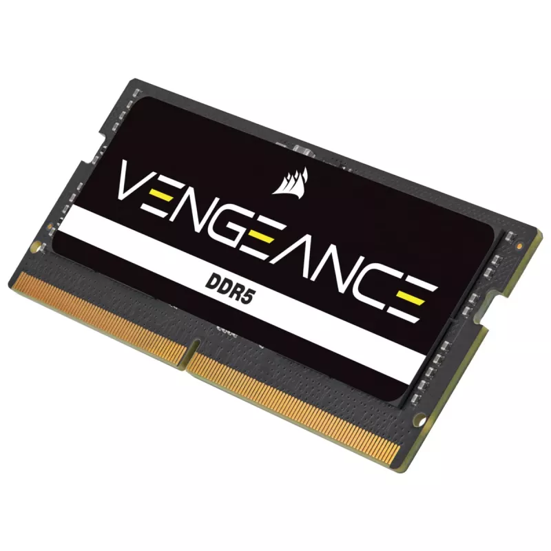 Corsair Vengeance CMSX64GX5M2A4800C40 SO-DIMM 64 GB DDR5-4800 (2x 32 GB) dviejų modulių rinkinys, juoda spalva
