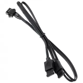 Adapteris Kolink 4 kontaktų ventiliatoriui į 3 kontaktų 5V ARGB, 0,4 m