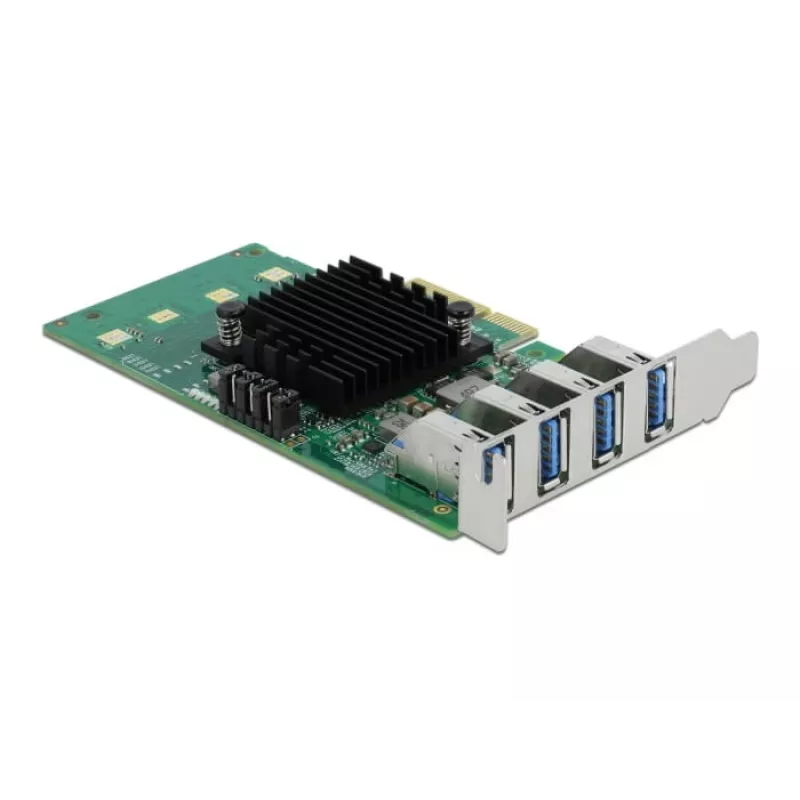 DeLOCK PCI Express x4 kortelė 4 x išoriniai USB 3.0 keturi kanalai - Low Profile