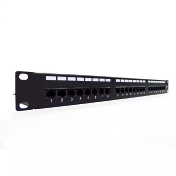 DIGITUS Professional DN-91624U - Skydinė plokštė - RJ-45 x 24 - Juoda, RAL 9005 - 1U (19 inch)