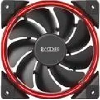 120 mm PCCOOLER CORONA-RED korpuso ventiliatorius, 1000–1800 RPM, raudonas LED