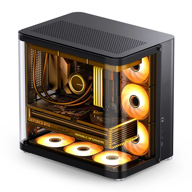 PC korpusas Jonsbo TK-2 2.0 Midi Tower juodas
