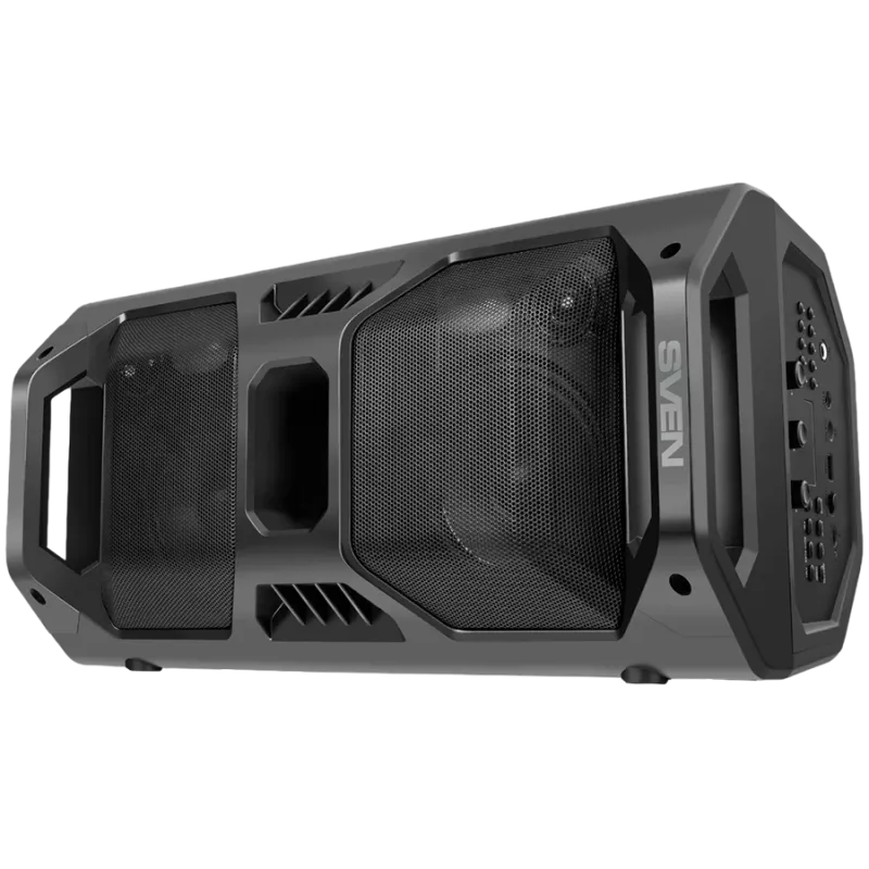 Garsiakalbis SVEN PS-600, juodas (50W, TWS, Bluetooth, FM, USB, microSD, LED ekranas, 4000mAh)