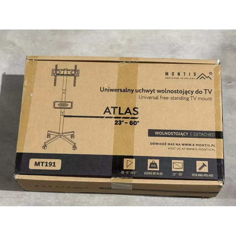 Mobilus TV stovas MONTIS MT191 ATLAS 26–60 colių ekranams, maks. 35 kg, VESA iki 400x400