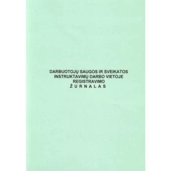Darbo saugos ir sveikatos instruktažų registracijos žurnalas, A4, 24 lapai (0720-024)