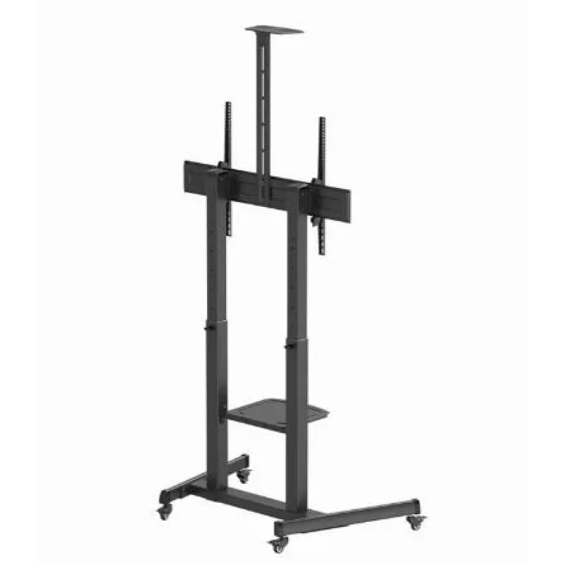 Grindinis TV stovas GEMBIRD TVS-100T-03 60–100 colių televizoriams, reguliuojamas aukštis, universalus tvirtinimas