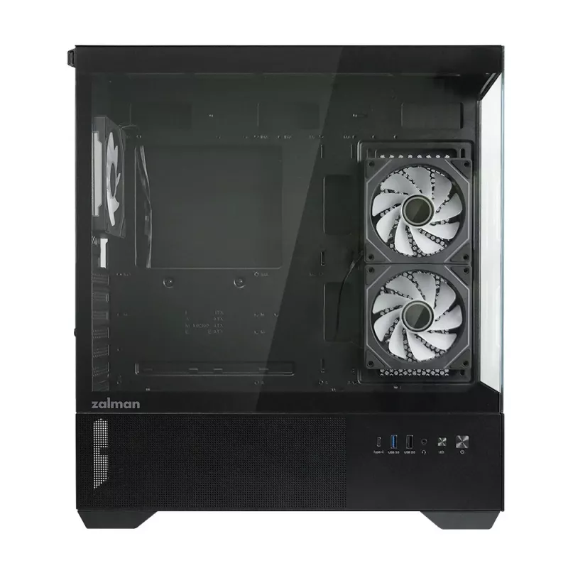 Korpusas ZALMAN CHRONIX V2 Mid Tower ARGB ventiliatoriai x3 juodas