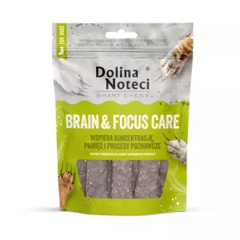 Dolina Noteci Smart Chews Brain & Focus Care kramtomi skanėstai šunims, 7 vnt. – pažintinei funkcijai ir dėmesiui