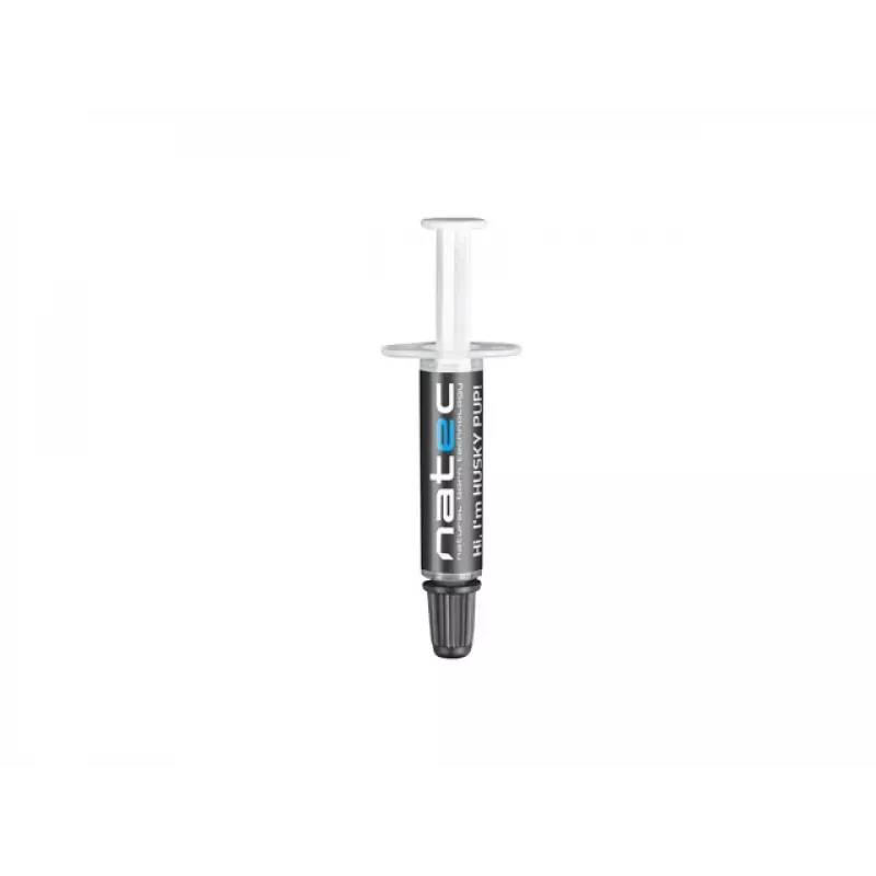 Termopasta NATEC Husky Pup NPT-1580, šilumos laidumas 4.63 W/m·K, -30–280°C, pilka