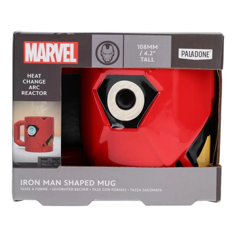 Puodelis Paladone Iron Man Shaped Red 0,5L Vienetas