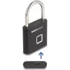 Biometrinė spynelė Navilock 20965 pirštų atspaudų skaitytuvu 75×45 mm juoda