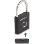 Biometrinė spynelė Navilock 20965 pirštų atspaudų skaitytuvu 75×45 mm juoda