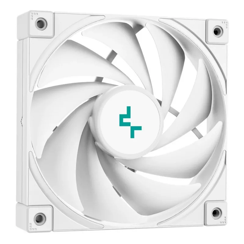 Oro aušintuvas DeepCool AK620 Digital SE White – du 120 mm ventiliatoriai, 6 šilumos vamzdeliai, PWM, LGA 1700, įmontuotas ekranas
