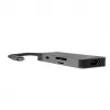 USB Type-C stotelė Green Cell HUBGC01 — 7 prievadai: 3×USB-A 3.2 Gen 1, 1×USB-C 3.2 Gen 1, HDMI, microSD+SD kortelių skaitytuvas — sidabrinė
