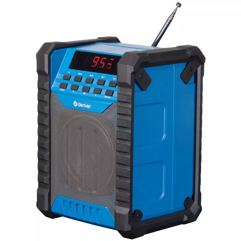FM siųstuvas Denver WRB-60 Bluetooth, mėlynas, pilkas