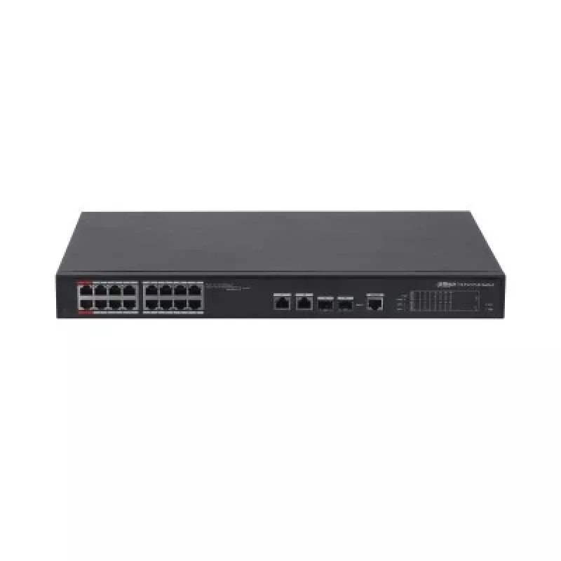 Dahua PFS4218-16ET-240-V3 L2 komutatorius, skirtas stalui ar pagrindui, 90 W