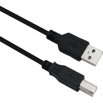 USB kabelis Helos 288306 USB 2.0 3m USB A USB B juodas