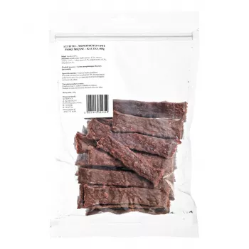PETITTO Monoprotein Meat Strips Duck 400 g – vieno baltymo šaltinio treniruočių skanėstas šunims