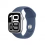 Apple Watch S10 Aluminium Cellular 42mm sidabrinis (Sport apyrankė denim) S/M