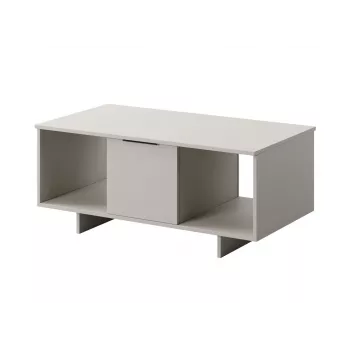 Staliukas kavos stalas cama meble ALMA 100×55×55 cm, stačiakampis smėlio spalvos stalviršis, kašmyro apdaila
