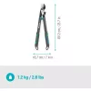 Genėjimo žirklės GARDENA EnergyCut Pro S, 60 cm rankena, pilka/turquoise